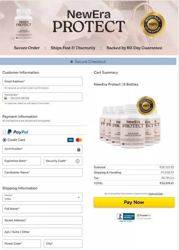 newera-protect-secure-checkout-page